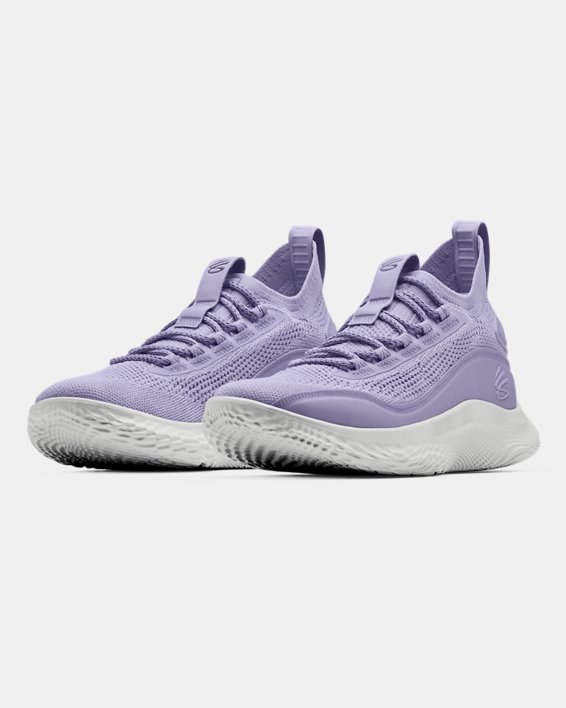 Curry Flow 8 'International Women's Day' Basketball Shoes, Purple, pdpMainDesktop image number 3